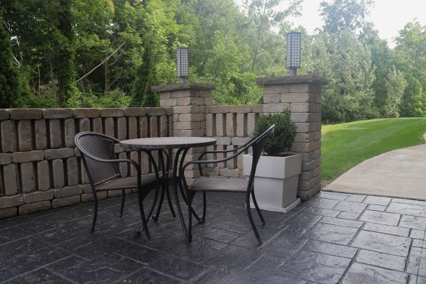 Stamped Concrete Patio Installation in Powell